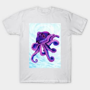 Water Lady Octopus with background T-Shirt